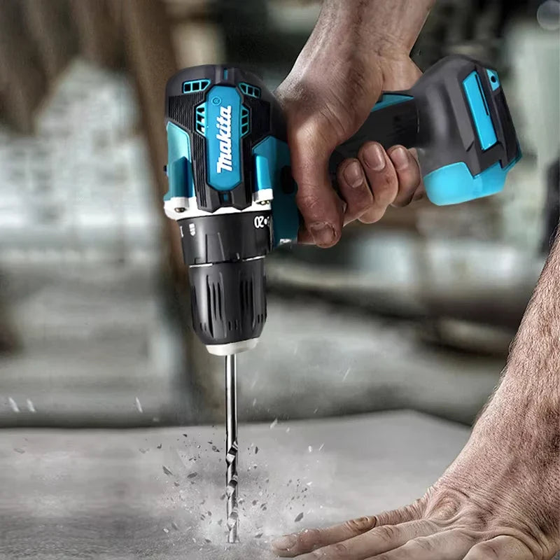 Taladro atornillador inalámbrico Makita DDF487 original de 410 W, destornillador de impacto eléctrico sin escobillas, herramienta eléctrica para batería Makita de 18 V